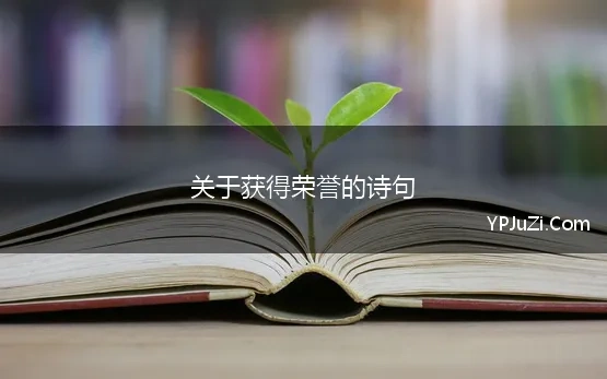 关于获得荣誉的诗句