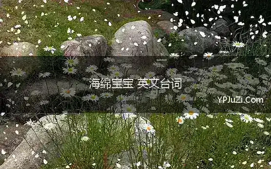 海绵宝宝 英文台词