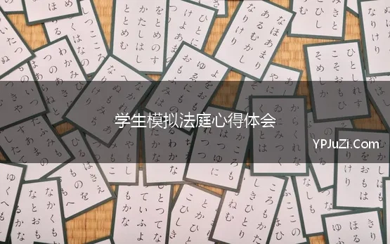 学生模拟法庭心得体会 大学生模拟法庭观后感1000字