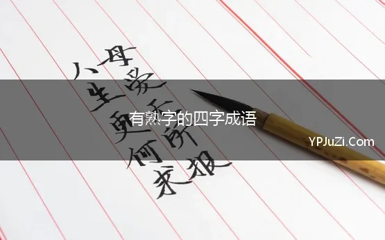 有熟字的四字成语