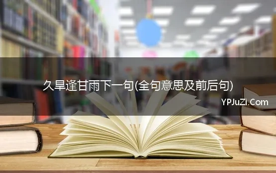 久旱逢甘雨下一句诗句是什么