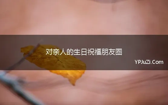 对亲人的生日祝福朋友圈(家人生日发朋友圈句子60句合集)