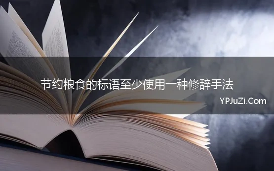 节约粮食的标语至少使用一种修辞手法