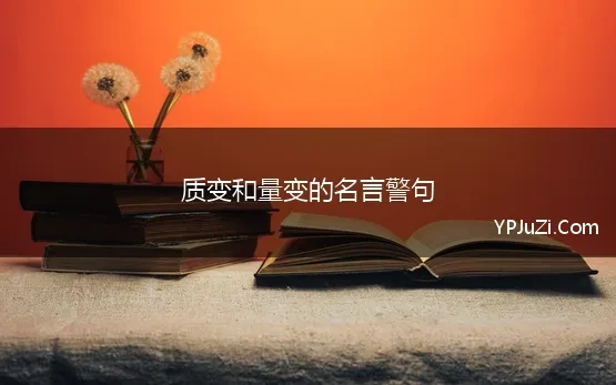 质变到量变的名句