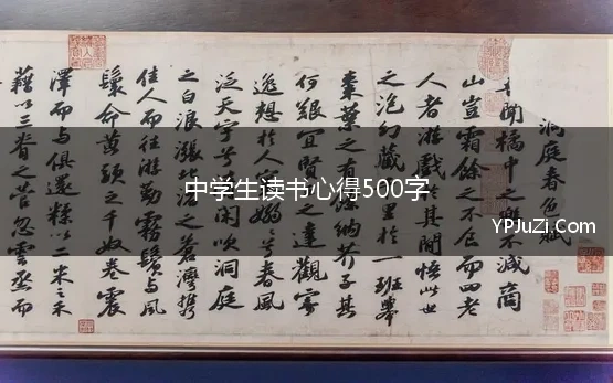 中学生读书感悟500字