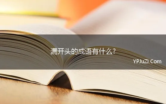 漏开头的成语有什么? 第一字是漏的成语有哪些