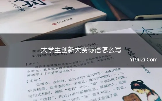 大学生创新大赛标语怎么写