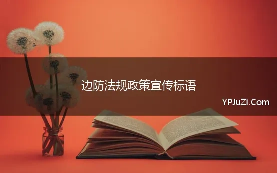 边防法规政策宣传标语 全面开展“边防政策法规宣传”活动