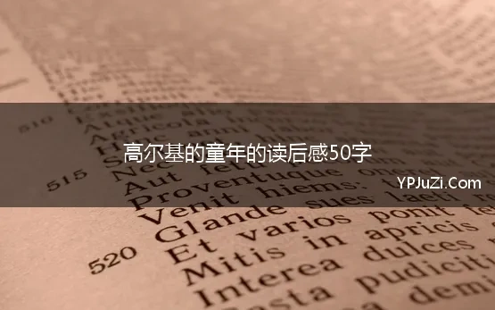 童年的感悟50字