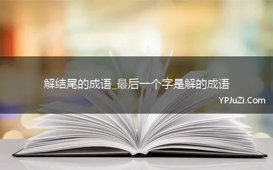 解结尾的成语_最后一个字是解的成语