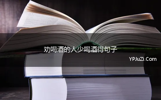 劝喝酒的人少喝酒得句子 关于劝人少喝酒的经典句子1