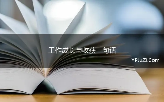 工作成长与收获一句话(工作成长与收获的句子92句)