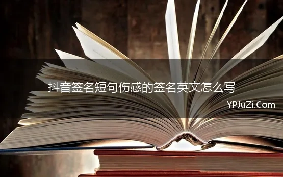 抖音签名短句伤感的签名英文怎么写(抖音文艺伤感好听的英文签名)