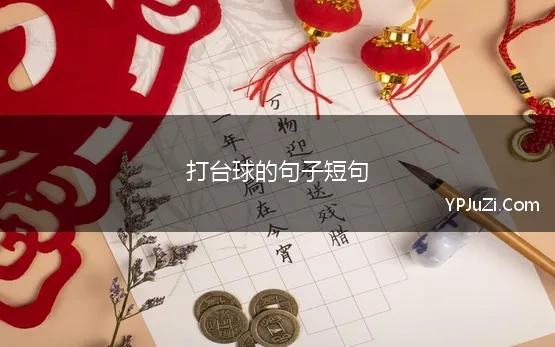 打台球的句子短句