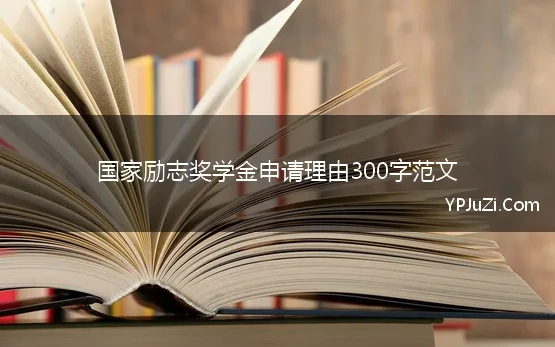 国家励志奖学金申请理由300字范文