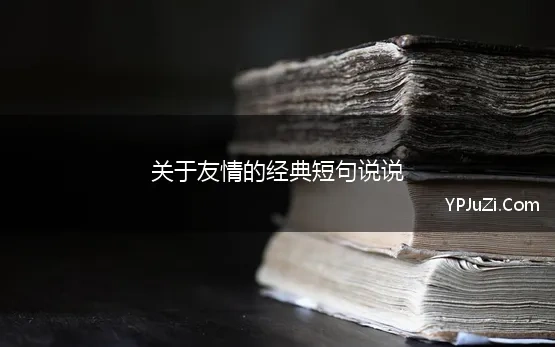 关于友情的经典短句说说