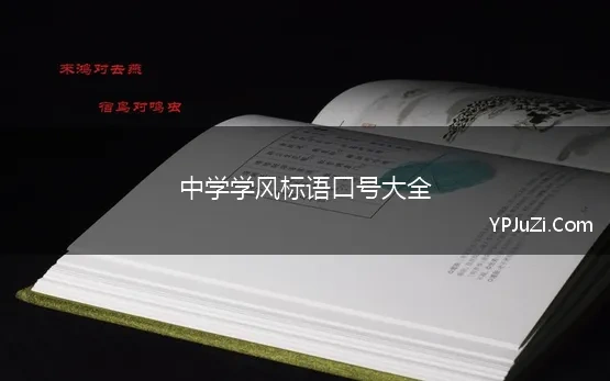 中学学风标语口号大全