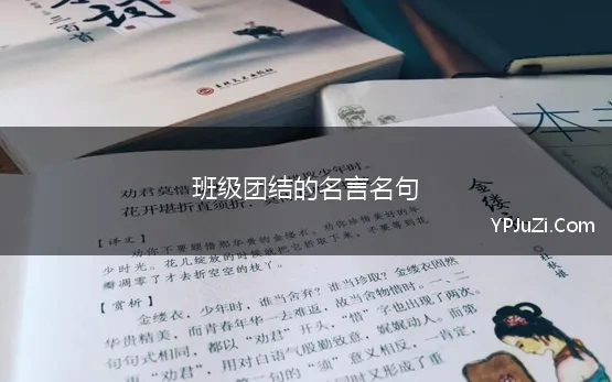 班级团结友爱的名言警句