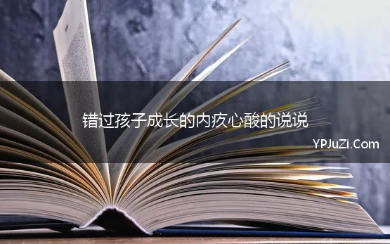 错过孩子的成长才是最大的遗憾的说说