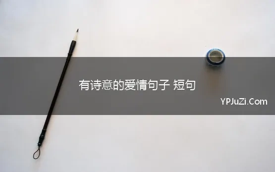 有诗意的爱情句子 短句