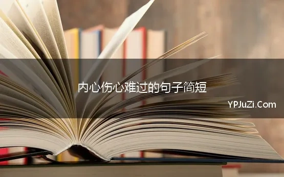 内心伤心难过的句子简短