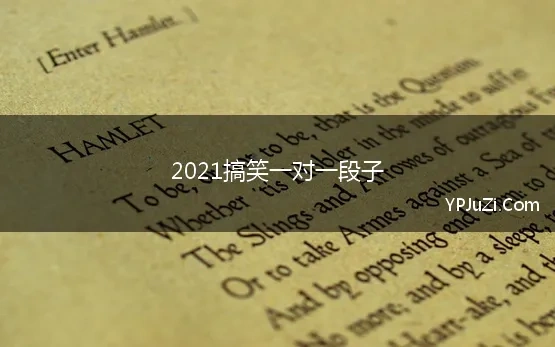 2021搞笑一对一段子