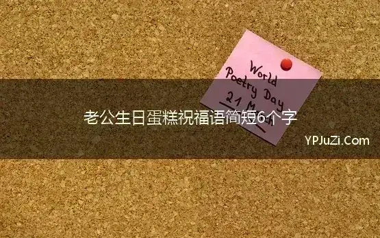 老公生日蛋糕祝福语简短6个字