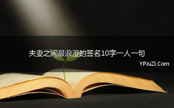 夫妻之间最浪漫的签名10字一人一句