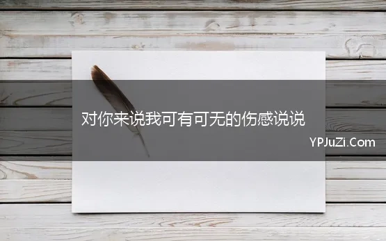 我是你的可有可无说说文案