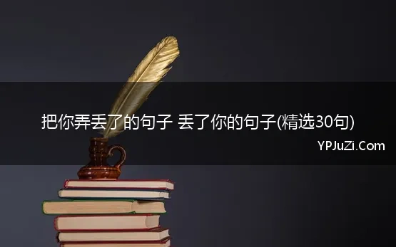 把你弄丢了的句子 丢了你的句子(精选30句)