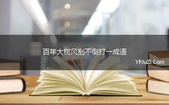 百年大树风刮不倒打一成语 成语谜语：百年大树，风刮不倒