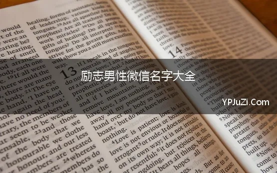 励志男性微信名字大全(微信励志名字男 正能量)