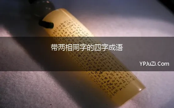 两个相同字的成语