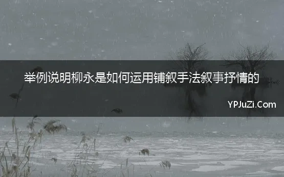 雨霖铃抒情的句子有哪些