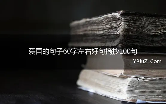 爱国的句子60字左右好句摘抄100句