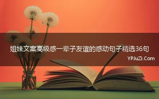 姐妹文案高级感一辈子友谊的感动句子精选36句