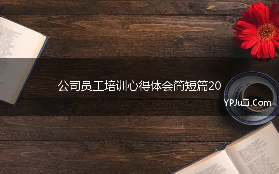 公司员工培训心得体会简短篇20