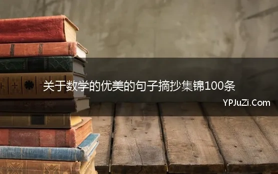 关于数学的优美的句子摘抄集锦100条