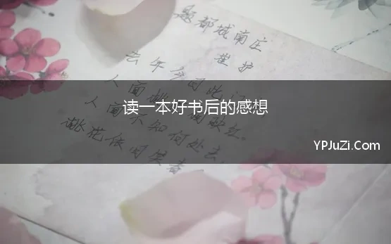 读一本好书后的感想(读一本好书读后感600字)