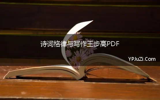 诗词格律与写作王步高PDF