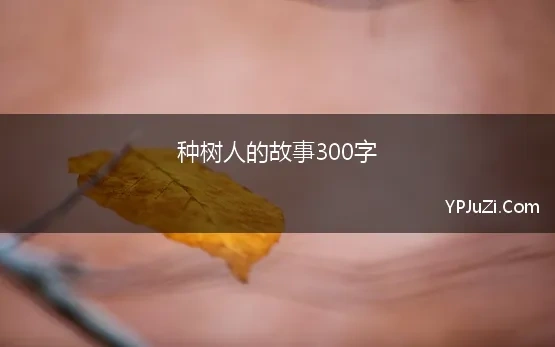 种树人的故事300字