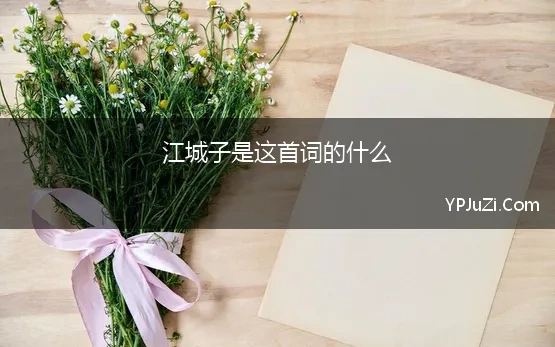 江城子是这首词的什么(从苏轼的一系列《江城子》为例