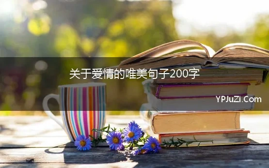 关于爱情的唯美句子200字