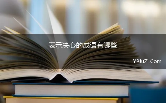 表示决心的成语有哪些 决心的成语 描写决心的成语