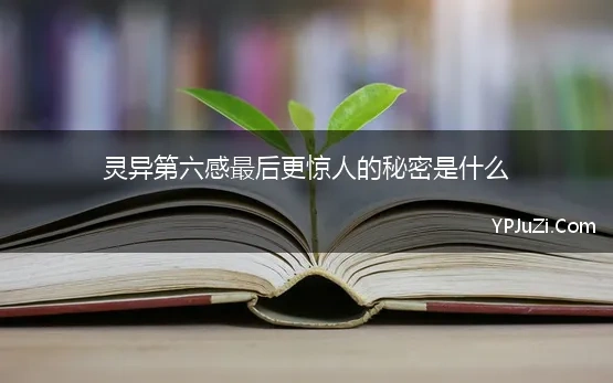 灵异第六感最后更惊人的秘密是什么