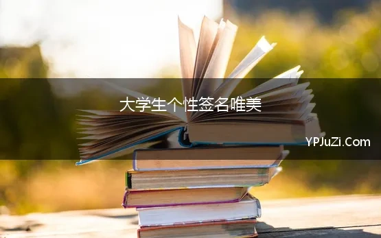 大学生个性签名唯美(适合大学生的个性签名)