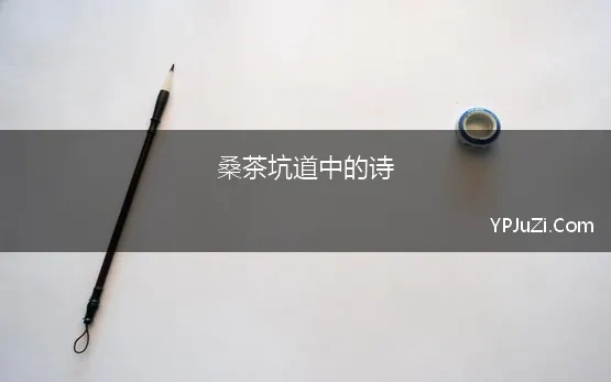 桑茶坑道中的诗