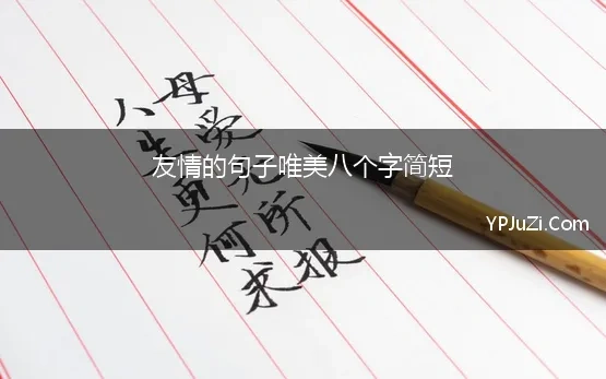 友情的句子唯美八个字简短