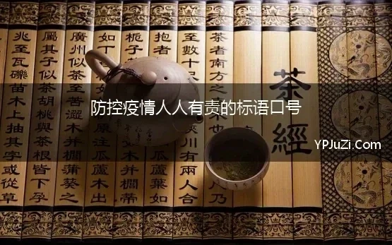 防控疫情人人有责的标语口号