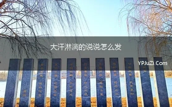 大汗淋漓的说说怎么发(大汗淋漓的身体原因是什么)